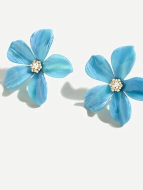 NEW J. Crew Acetate Floral Earrings